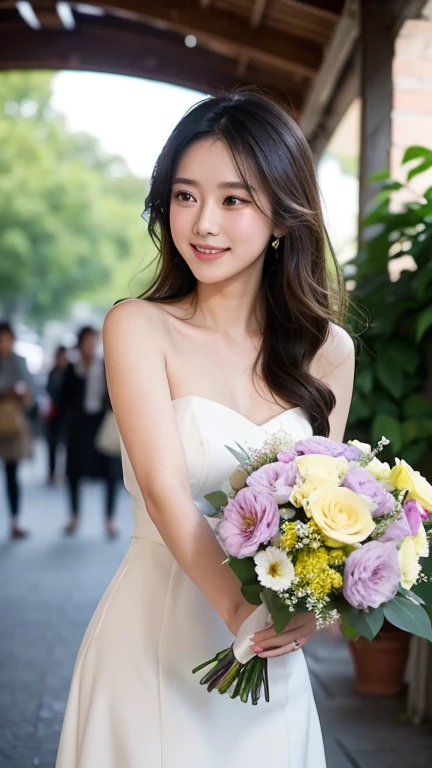 My heart beats when I see a girl who is excited,Confessing your love, holding a bouquet of flowers and sending it into your arms
