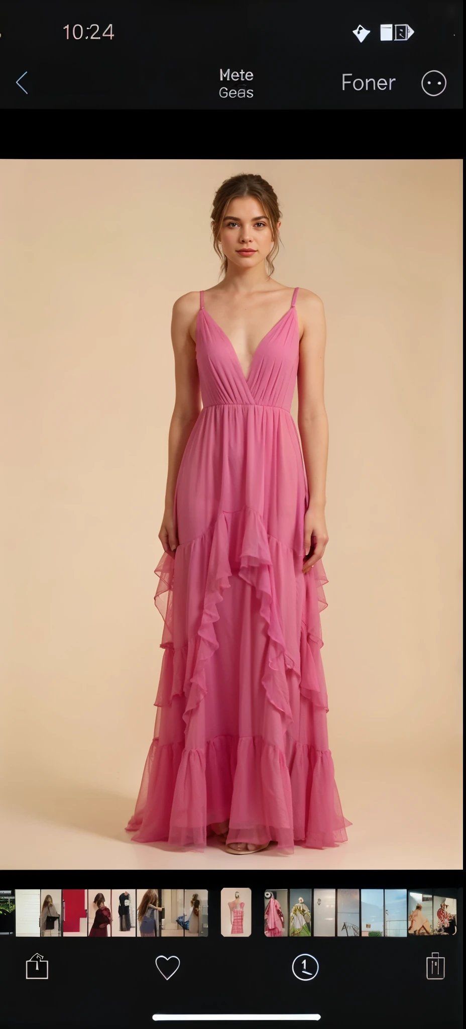 a woman in a vestido rosa standing in front of a wall, vestir esvoaçante, vestido rosa, flowing vestido, wearing a vestir esvoaçante, vestido longo, long vestido, wearing a vestido rosa, dressed in a vestido rosa, dressed beautiful vestido, vestido, wearing long vestido, em longos vestidos rosa ou violeta, brilliant pink ball vestido, usando um vestido elegante, beautiful vestido