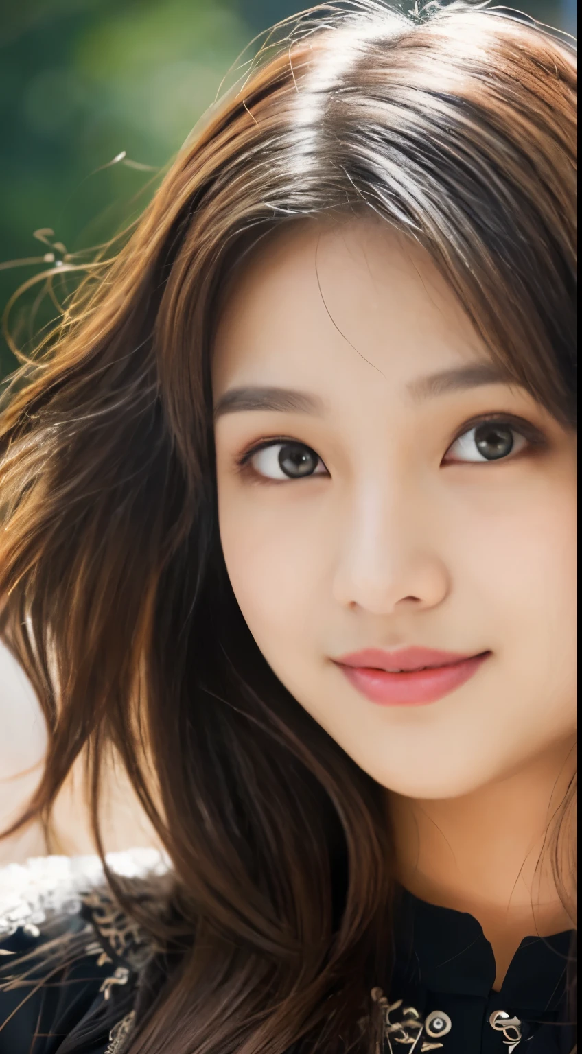 Beautiful girl ((Masterpiece:1.3)), cute girl, 21 years old((Hyper-detailing:1.2)), cute face, indian face, oval shaped face, detailed face((Hyper-detailing):1.2), wearing black dress, model look, Hyper-realistic, Hyper-detailing, big round eyes, cute eyes, detailed brown colored eyes, symmetrical eyes, cute smile, detailed lips, clear skin, natural skin tone((Hyper-detailing:1.2)), cute chubby cheeks, attractive face, best figure, wavy hair, detailed hair((Hyper-detailing:1.2)), small fore-head, detailed sunlight, Cinematic Lighting, good shadow detailing((Hyper-detailing1.2)), ((Masterpiece:1.3)), 8k, instagram model