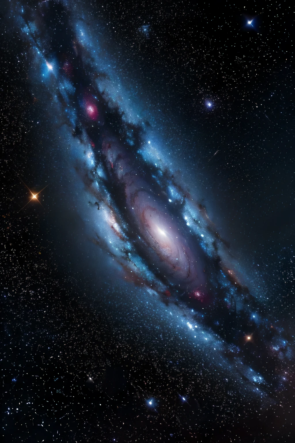 The vast universe，Brilliant Milky Way，Stars gathered