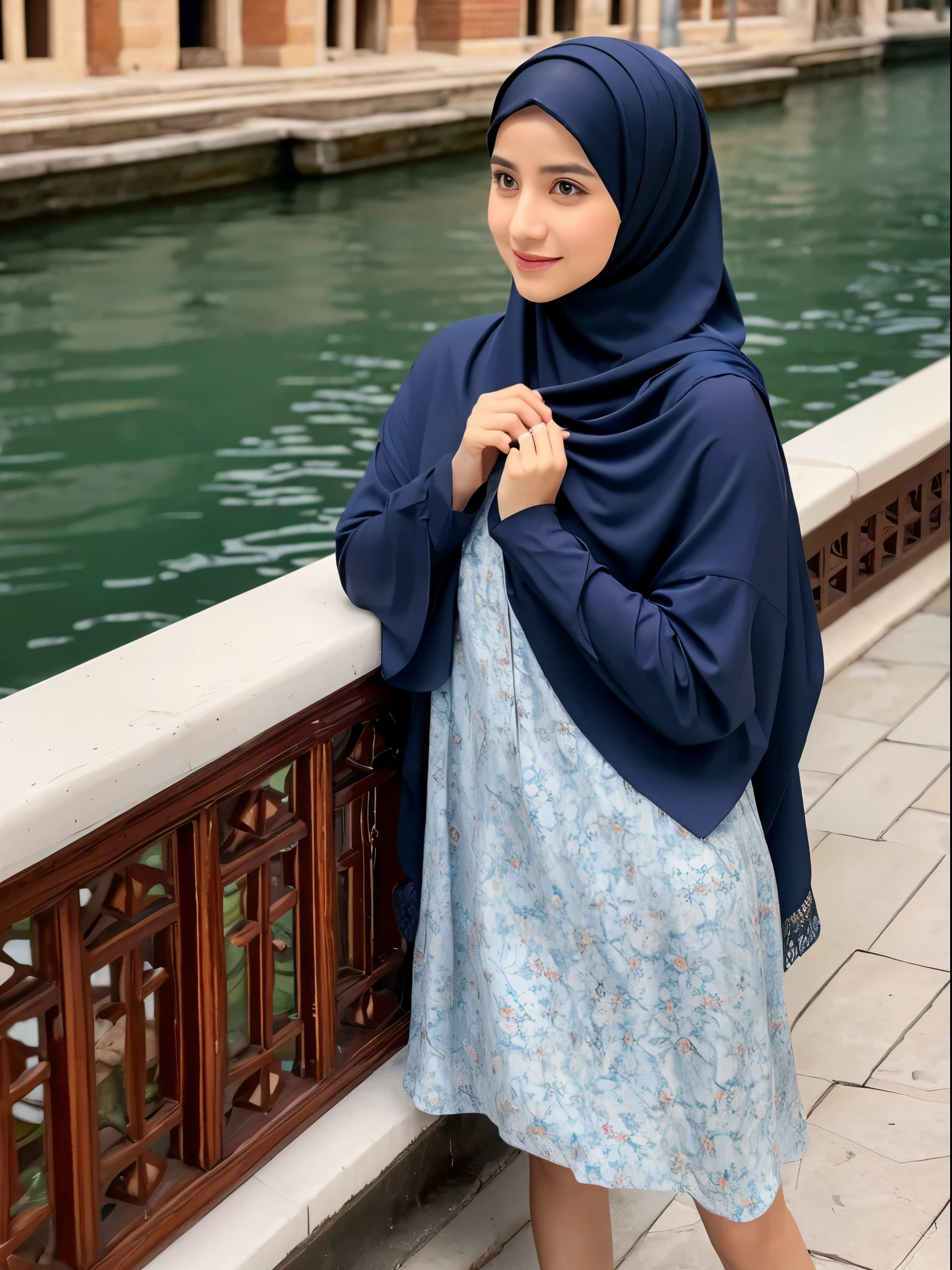 hijab, dress, venesia