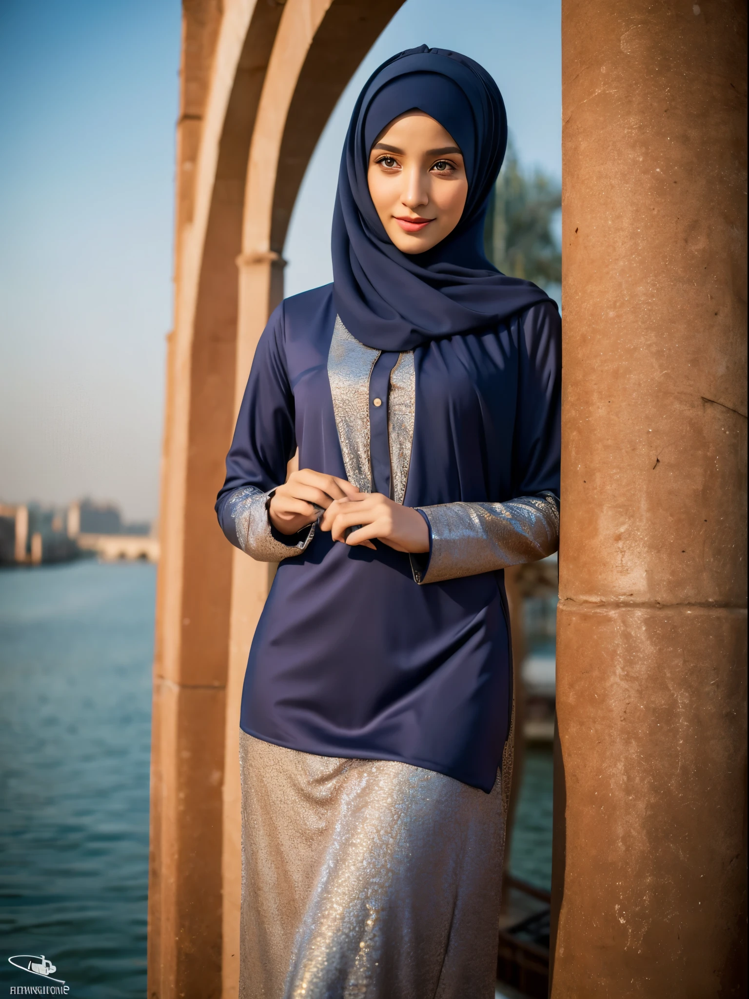 hijab, dress, venesia