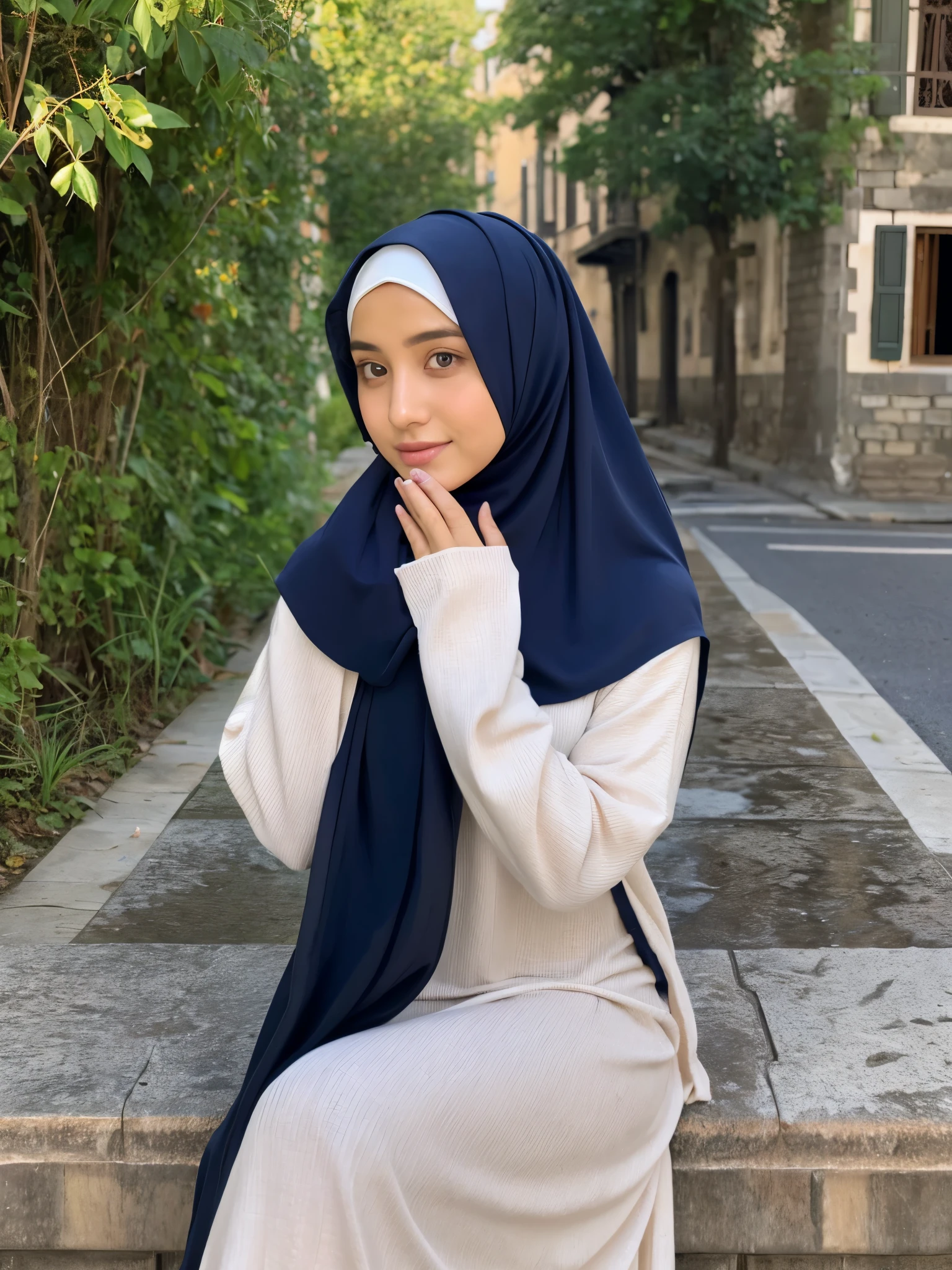 hijab, dress, venesia