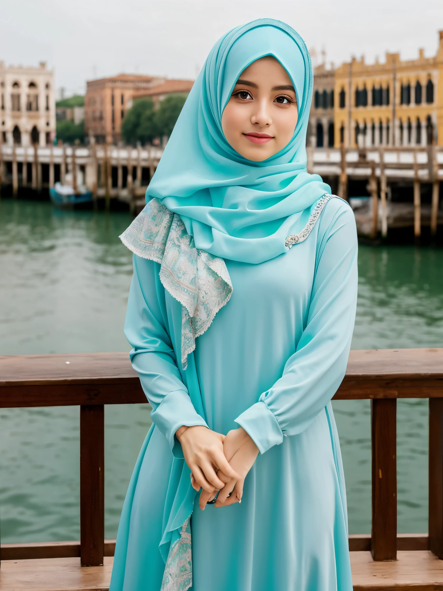 hijab, dress, venesia