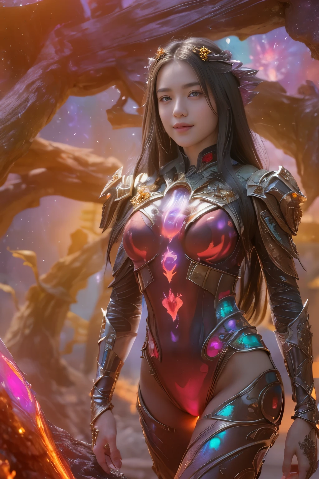 (Two beautiful teenage italian girls:1.6), Close friends, (They are hugging each other:1.2), Kiss her cheek or chest,(Detailed iridescent bodysuit with beautiful fractal or marble design:1.5), Incredible and spectacular scenes, ((High quality)), ((Detailed)), ((Fantasy)), Blue Plasma Brain, Green Plasma Body, Showing her armpits, beutiful breast,  obscenity, (Lewd smile:1.2), coarse, Obscene,  (Immoral:1.2), Lachish, (small breasts with beautiful raised pink areolas,,,:1.5), (Cameltoe), (Expression of ecstasy:1.2), Photorealistic, Official art, Unity 8K Wall , 8K Portrait, Best Quality, Very high resolution, (Incredibly beautiful nature background:1.6), (18 years old:1.5), (Sexy and glamorous:1.1), (A coquettish expression:1.6), (seductively smiling:1.6),  (erotic posing:1.9), (Model Posing:1.8), Beautiful seductive face, Portrait, (Thick eyebrows:1.4), (Big scarlet eyes:1.6), Beautiful eyes with fine symmetry, (Ultra detailed eyes:1.4),(Highly detailed face and eyes:1.7), (High-resolution red-eye:1.8), Intimate face, (ultra detailed skin texture:1.4), White skin, pale skin, Perfect Anatomy, Thin, (Beautiful toned body:1.5), Highly detailed hair,  (Moist skin:1.2), No makeup, (dark circles:1.1), Good anatomy, Focus Face, good-looking, (Emilia Clark:0.6) (Emma watson:0.3),(Jennifer Connelly:0.4),  Elegant face, Nice,  (A delicately crafted necklace is wrapped around her neck...), (Bioluminescence with brilliant brilliance:1.4), (Luminous magic circle:1.5), Ruins of an ancient castle, Shining majestic cloud masses and sky, lightning bolt, Epic Realistic, (Greg Rutkowski:0.8), (teal and orange:0.4), (Art Station:1.5), Cinematic, (NSFW:1.2),  Hyper Detailed, Dramatic light, (Intricate details:1.1), Beautiful black hair,　(Wearing a gauntlet with a dense and very beautiful design decorated with jewels:1.1), Small chest, Galaxy, (nebulas:1.6), The Dark Knight, Fully armored body focus