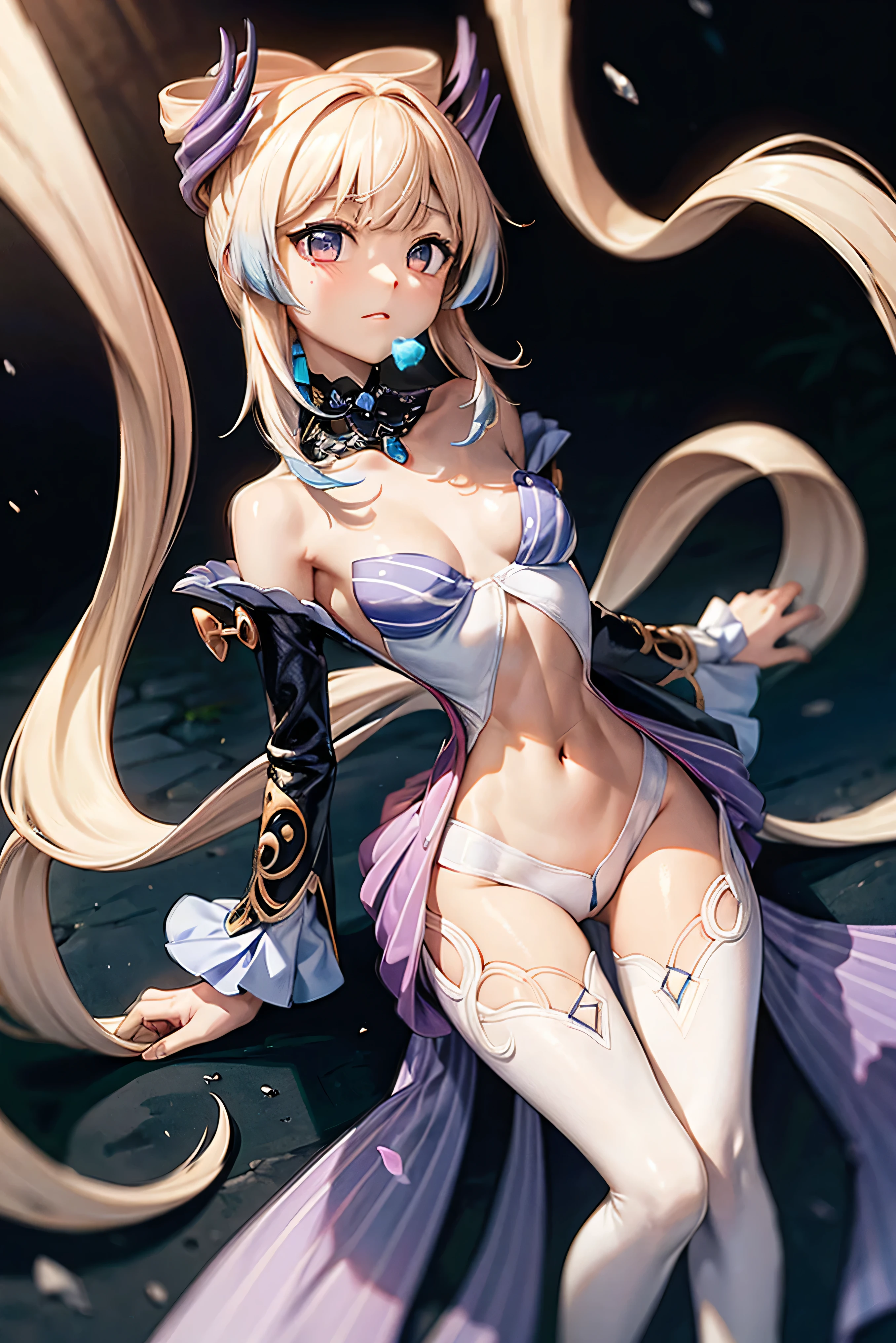 {Best quality:1.2},{{Masterpiece}},(Ultra-detailed:1.2),(Hyper-realistic:1.2), Glowing skin,hyper HD,HighestQuali,(Extremely slim and boney waist:1.2),The ribs are very noticeable,The hip bone is very noticeable,The pelvis is very visible,The abdomen is extremely sunken,Extremely malnourished abdomen,(Extremely thin and slender body:1.35),(The legs are very slender and thin:1.2),Extremely correct hand structure,Ultimate hand detail,(extremely Slim:1.2),(extremely Skinny:1.2),very boney,solo person,(extremely petite and small body:1.2),bikini,kokomidef