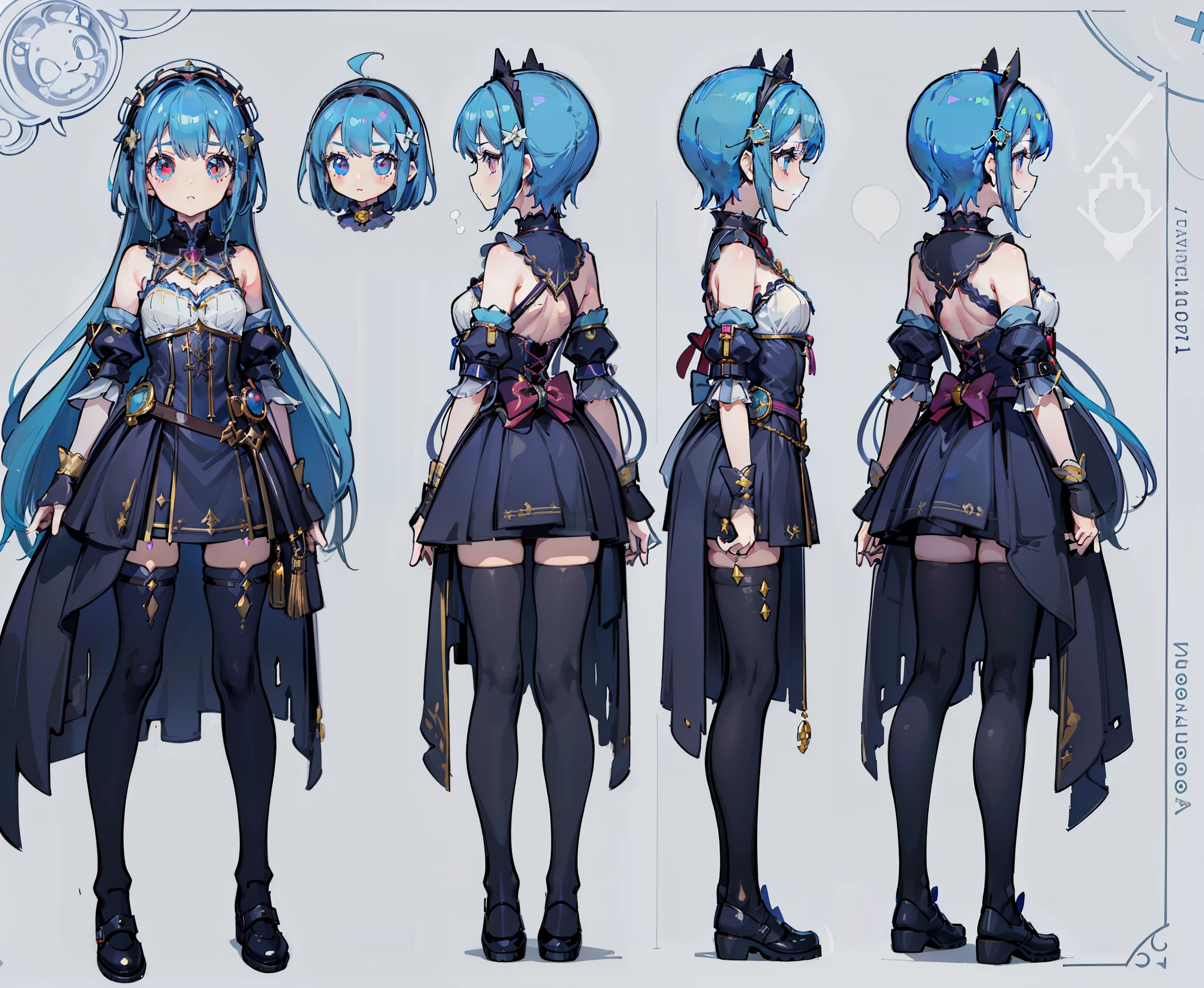 Full body ((Masterpiece, Premium Quality)), detailed face, character sheets, full body, full of details, Multiple poses and expressions, highly detailed, depth, Many parts, ((huge breasts))1 fantasy omunculus, full -body abstract-looking ,full body