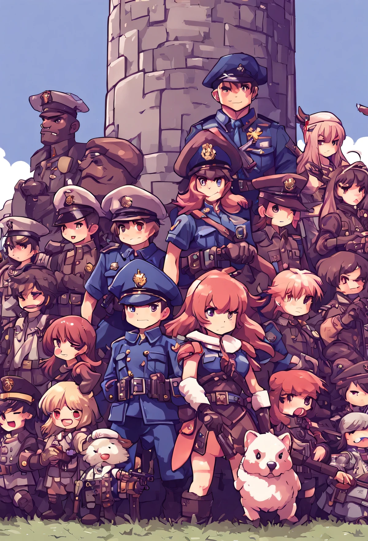 Ragnarok Online, military police, 8 bits, armado