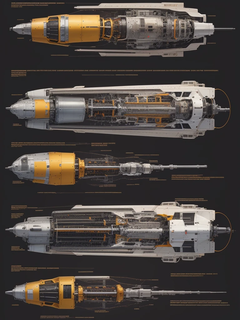 2d mechanical graph view image of a electric jet engine with regenerate electrical power ,((full detailed engine mechanism with parts))