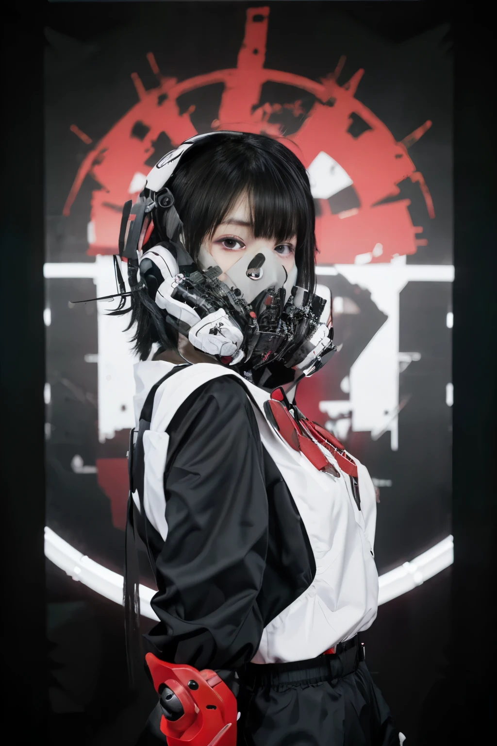 ((Best quality)), ((masterpiece)), (highly detailed:1.3), 3D, beautiful, (cyberpunk:1.6), in space, nebula, (holding_weapon:1.3), laser, (1Female mecha:1.3), sexy body, Glowing eyes, full body, (flying, swooping down, dynamic, motion blur: 1.4), (huge mech wings: 1.6), looking up, glowing_eyes, mecha, panorama, background is earth, nebula, space, particles, Reality, HDR (High Dynamic Range), Ray Tracing, NVIDIA RTX, Super Resolution, Unreal 5, Subsurface Scattering, PBR Textures, Post Processing, Anisotropic Filtering, Depth of Field, Maximum Clarity and Clarity, Multilayer Textures, Albedo and Specular maps, Surface shading, accurate simulation of light-material interaction, perfect proportions, Octane Render, two-tone lighting, large aperture, low ISO, white balance, rule of thirds, 8K RAW, efficient sub-pixel, sub-pixel volume product, (best quality),(Japanese:0.5),(korean:0.8), (Liu Yi Fei:1.5) long hair, (big breast:1.2),(underboob:1.5), (white transparent lace mini skirt:1.5), no mask