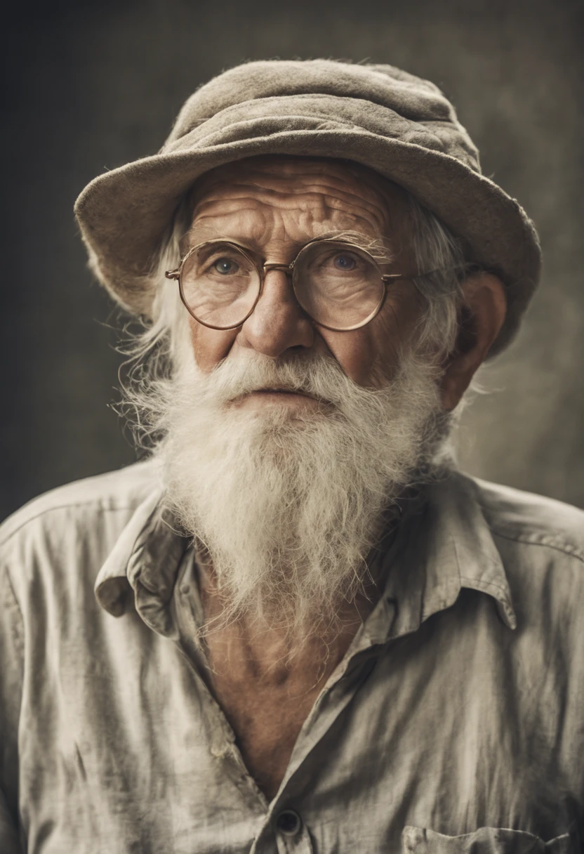 Portrait of an old man，Photographic works，winning artwork. NOT MESSY HEAR. PHOTOGRAPHY PICTURE FOR STOIC SAYINGS OR QUOTES. EXPERIENCE LOOK