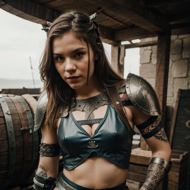 pretty girl viking tattoos armor