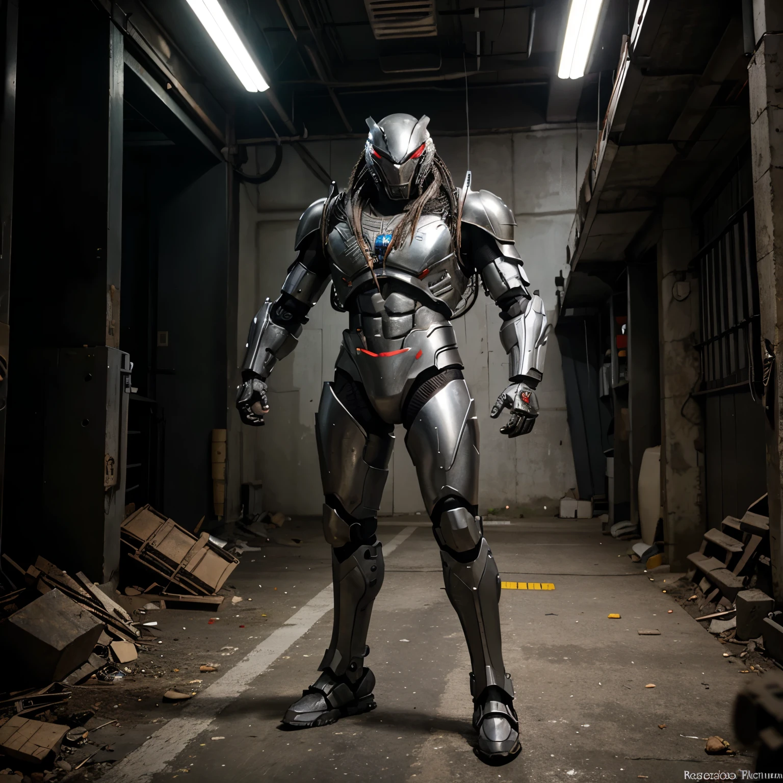 Predator with full body robotic armor 