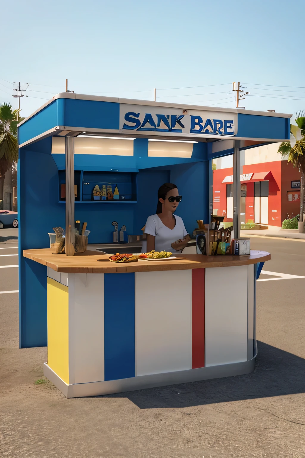Snack bar 3D style