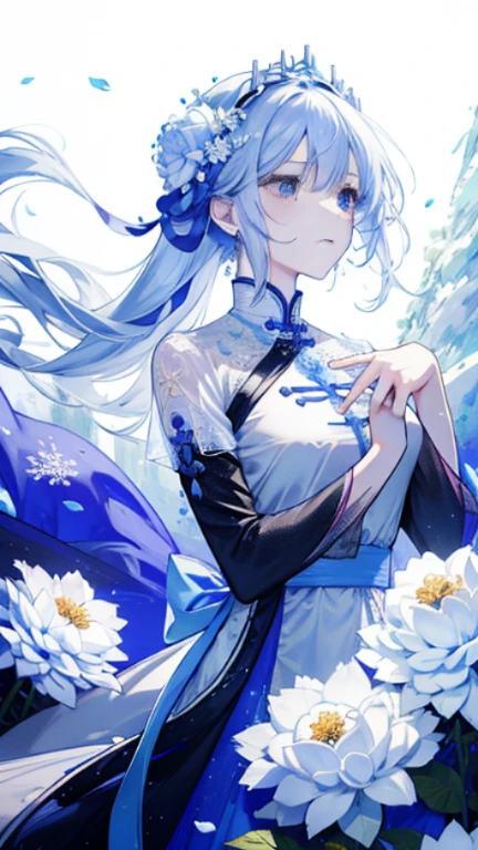 scenecy, Paradise in Heaven, white light naste piece), (best quality), (cinematic), 8K, (art station), Li Yue&#39;s style of painting.(長い白い髪とSilvery eyesを持つ1人の女), (流れるような白くTransparent breastsドレス)、(Beautiful delicate face)、[ particle roux full moon] [Frozen trees々] [landscape crystal] [great writing] [Ethereal Atmosphere]:1.1] [Fantasy, short story] [soft great writing] [+cinematic shot]:1.2 [+art station] [+Light white background] [+soft great writing] [soft glow] [Creative and dynamic angles]:1.3, [+crystal tonina steppiece, very detailed, Super detailed, solo, (pale skin), Silvery eyes, Frosty white hair, (snowy background), (snowflake rose flower:1.5), (crystal crown), (shining crystals), (((白くTransparent breastsドレス))), (Snowy ground), (Icy breath), (frozen eyelashes), 花のある部屋に立つTransparent breasts繊細なウェディングドレスを着た美女, sexy woman、luxurious wedding, very magical and dreamy, dreamy and detailed,ethereal fairy tale, fairy tale stage:, 贅沢なTransparent breasts薄いドレス, dreamy diamond、たくさんのクリスタルが付いたTransparent breastsドレス, fantasy sheer dress, A magical dress with a transparent chest, crystal see-through dress, Feminine atmosphere and drama in a transparent dress with sparkling flowers, Gorgeous settings, 妖しい雰囲気 muste piece, The most beautiful scenes, majestic、(((White flower))))、quiet and serene atmosphere、attractive、Transparent breasts、I can see the nipples、big boobs、sexy-S 100,たくさんのクリスタルが付いたTransparent breastsドレス, fantasy sheer dress, Transparent Chest Dress, See-through dress encrusted with crystals, Woman in a transparent dress with sparkling white flowers, intricate fantasy sheer dress, transparent rainbow color, Detailed translucent costume design, Transparent dress, a stunning young ethereal figure, Bejeweled Opal Statue, fantasy transparent costume,pure white and dazzling、all white tones,Inside the crystal library,Transparent flowers and falling snow，((Many white roses are planted)),(flowingwater,falls,water bloom),The decoration is also carefully finished..,Dreamy（very detailedです，creative design，crisp and precise lines，K HD，best quality，T Masterpiece，超High resolution，In 4K）、model、多様なポーズ美しいWhite flowerの髪飾り))、Beautiful hairstyle、full body view、グラビアmodel、Overhead view, view from above、(best quality, In 4K, 8K, High resolution, muste piece:1.2), Super detailed, Detailed expression, Graceful posture, dreamy atmosphere, expressive brush strokes, mystic atmosphere, artistic interpretation,Beautiful coiled hair，Delicate floral jewelry， 驚くほど小さな新鮮なスタイルのTransparent breastsドレス、 Subtle colors and tones, Mystical aura,

