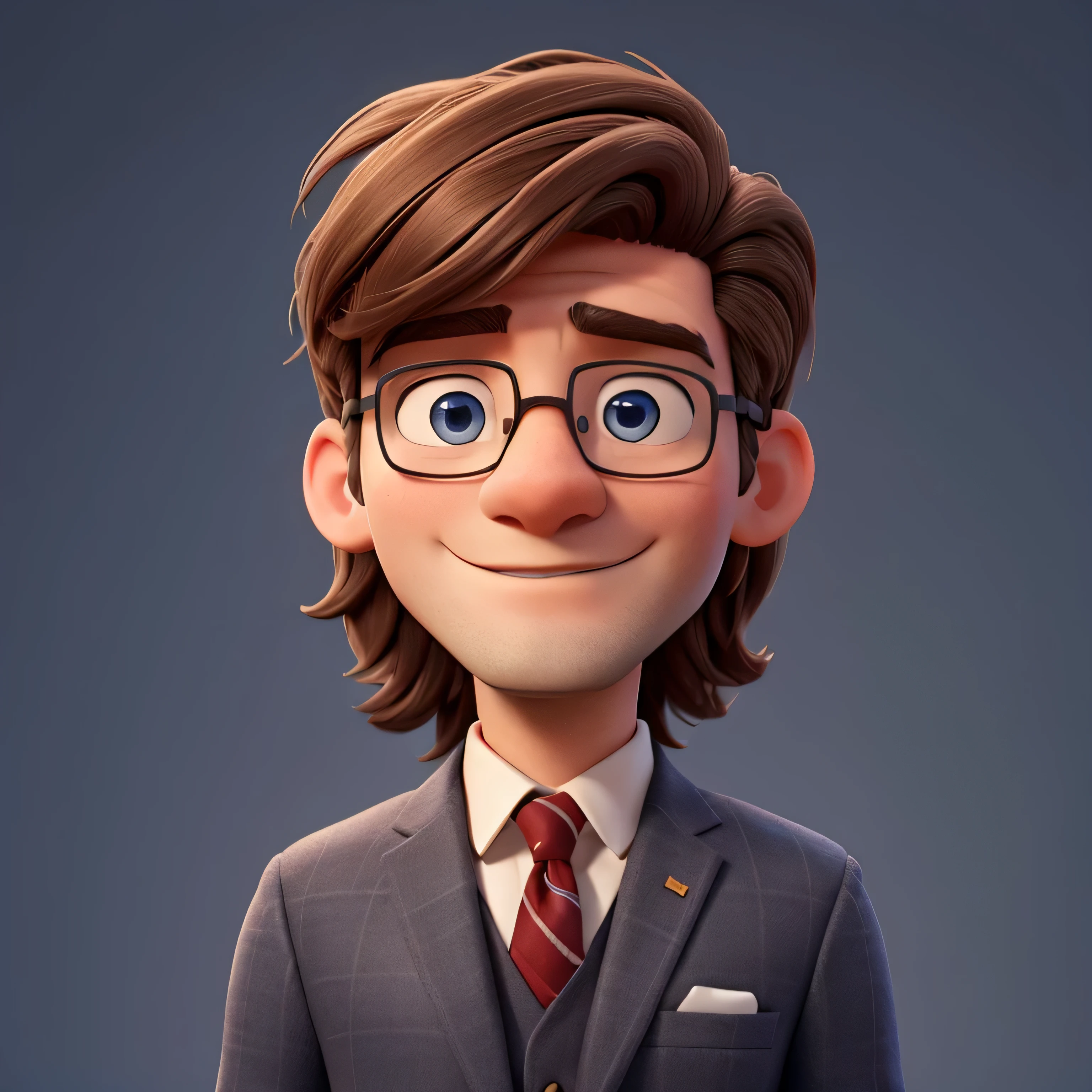 marrom, medium haired lawyer, homem branco, usando um capacete pequeno ((com asas)) tem olhos azuis e background preto