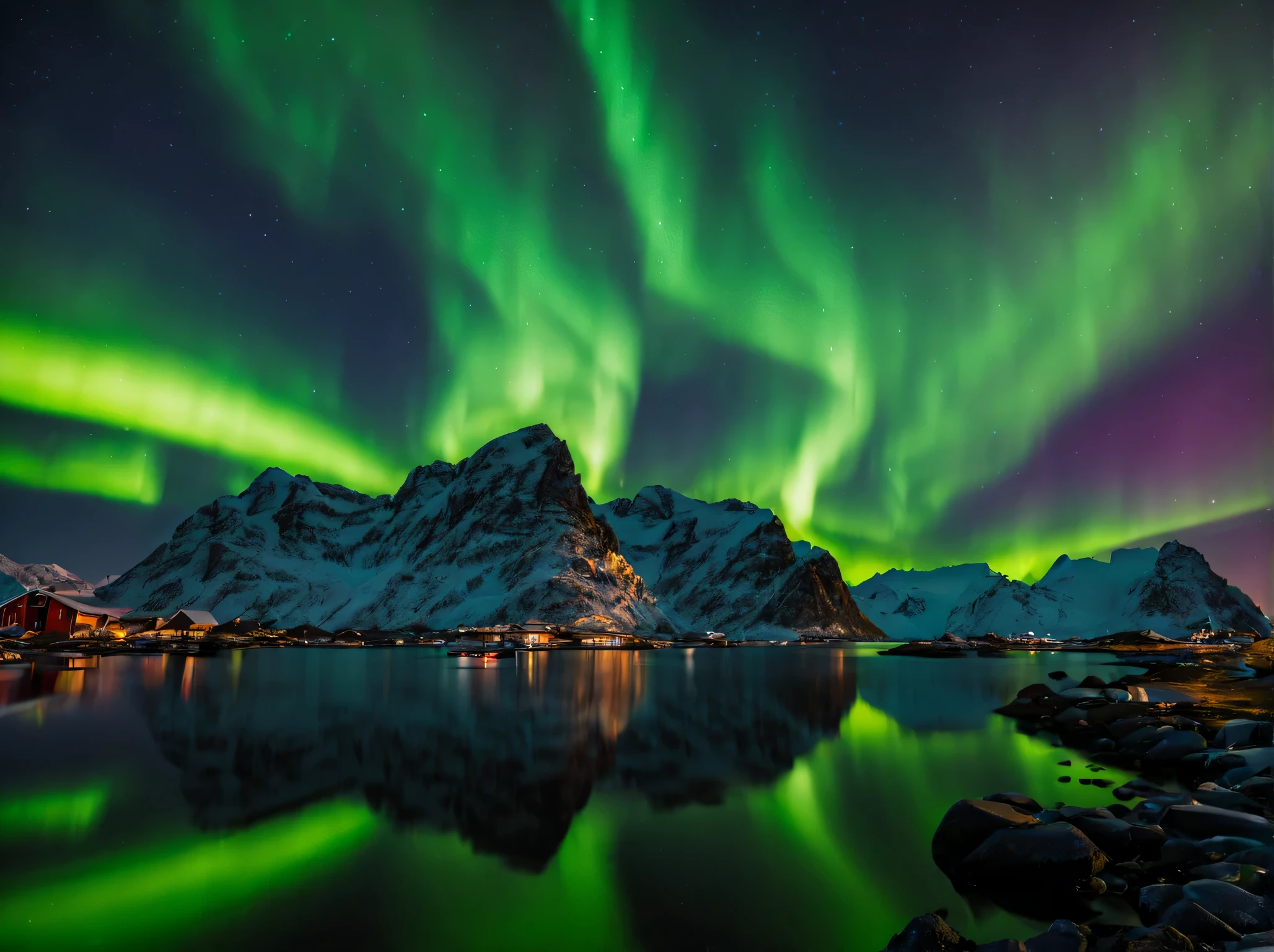 northern lights in lofoten isalands