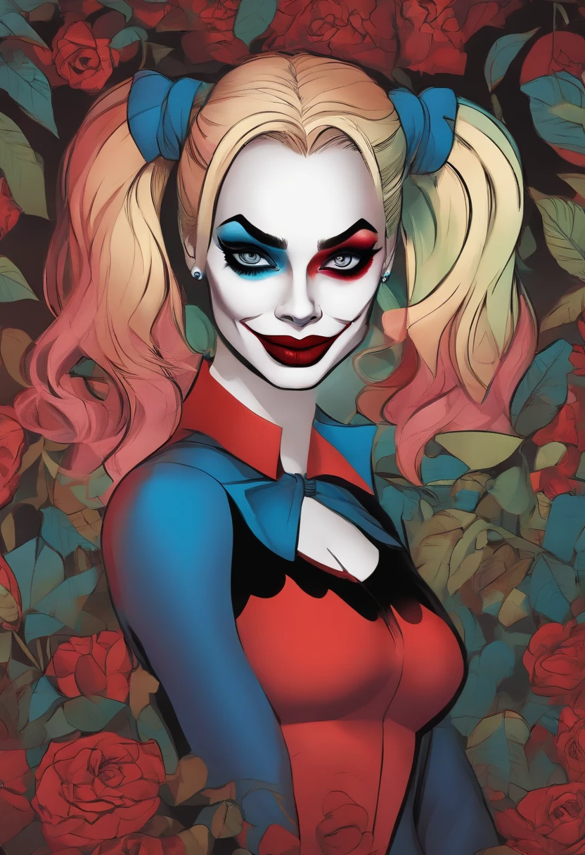 Margot Robbie as Harley Quinn cartoon