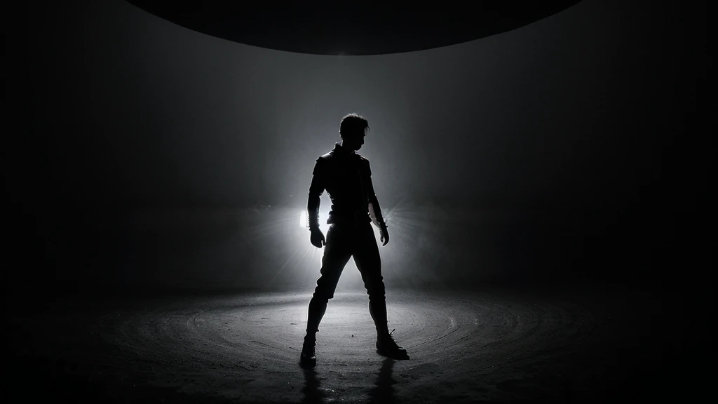 (Best Quality, 4K, 8K, High Resolution, Masterpiece: 1. 2), Super detailed, creative, varied silhouette art scenes, a variety of intricate silhouetted characters, detailed scene setups, lifelike characters, rich emotions, stark contrasts, excellent black and white compositions, impressive storyline, highlighting silhouettes; creative use of negative space; fine lines and intricate details that outlines silhouettes; men; artistic interpretation of characterization and movement
