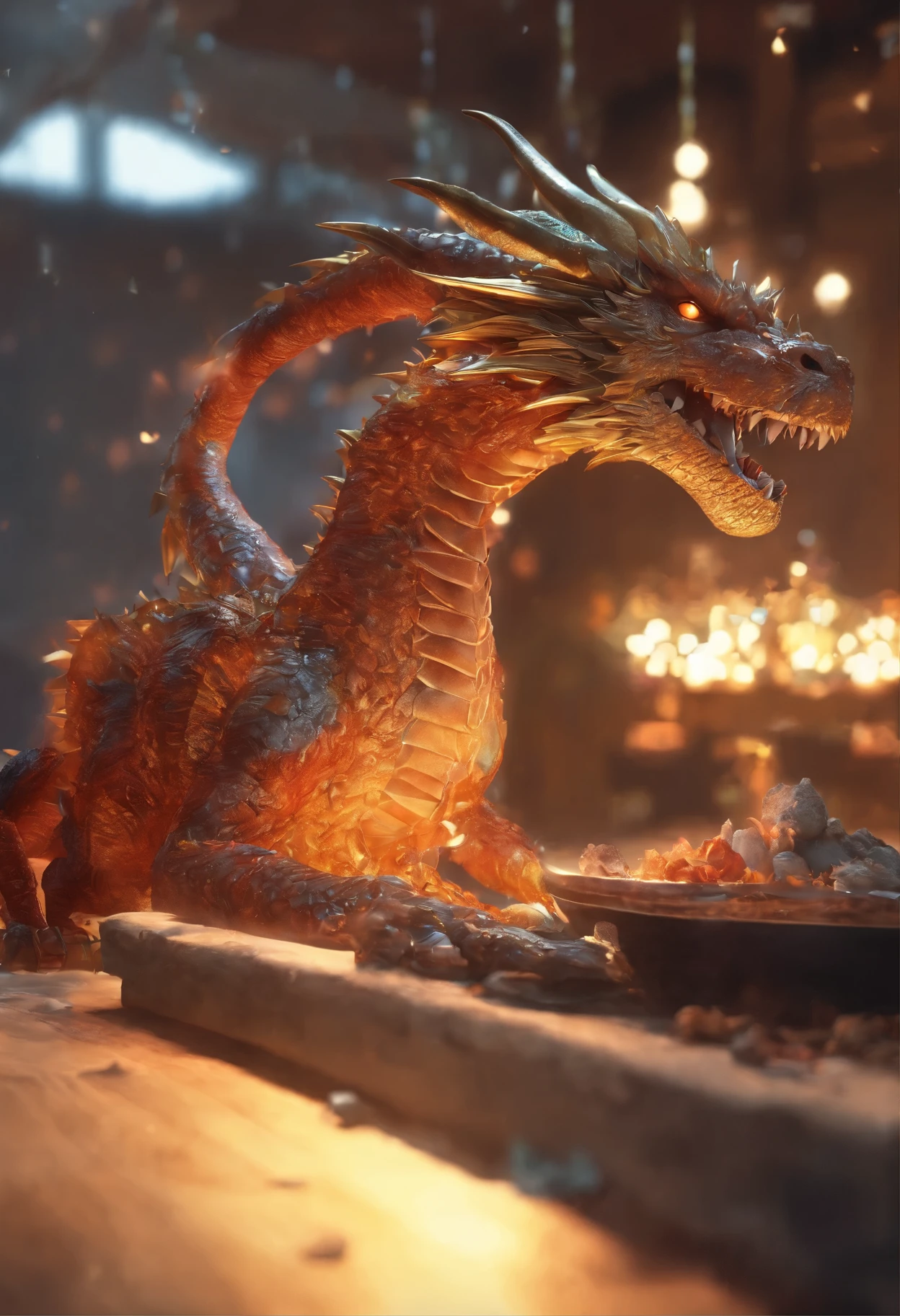 Dragonta suce Bako々et regarder