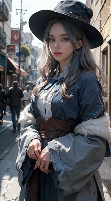 PetrPavel como uma Maga, em uma madeira, Cosplay de Gandalf, Cabo Azul, blue hat