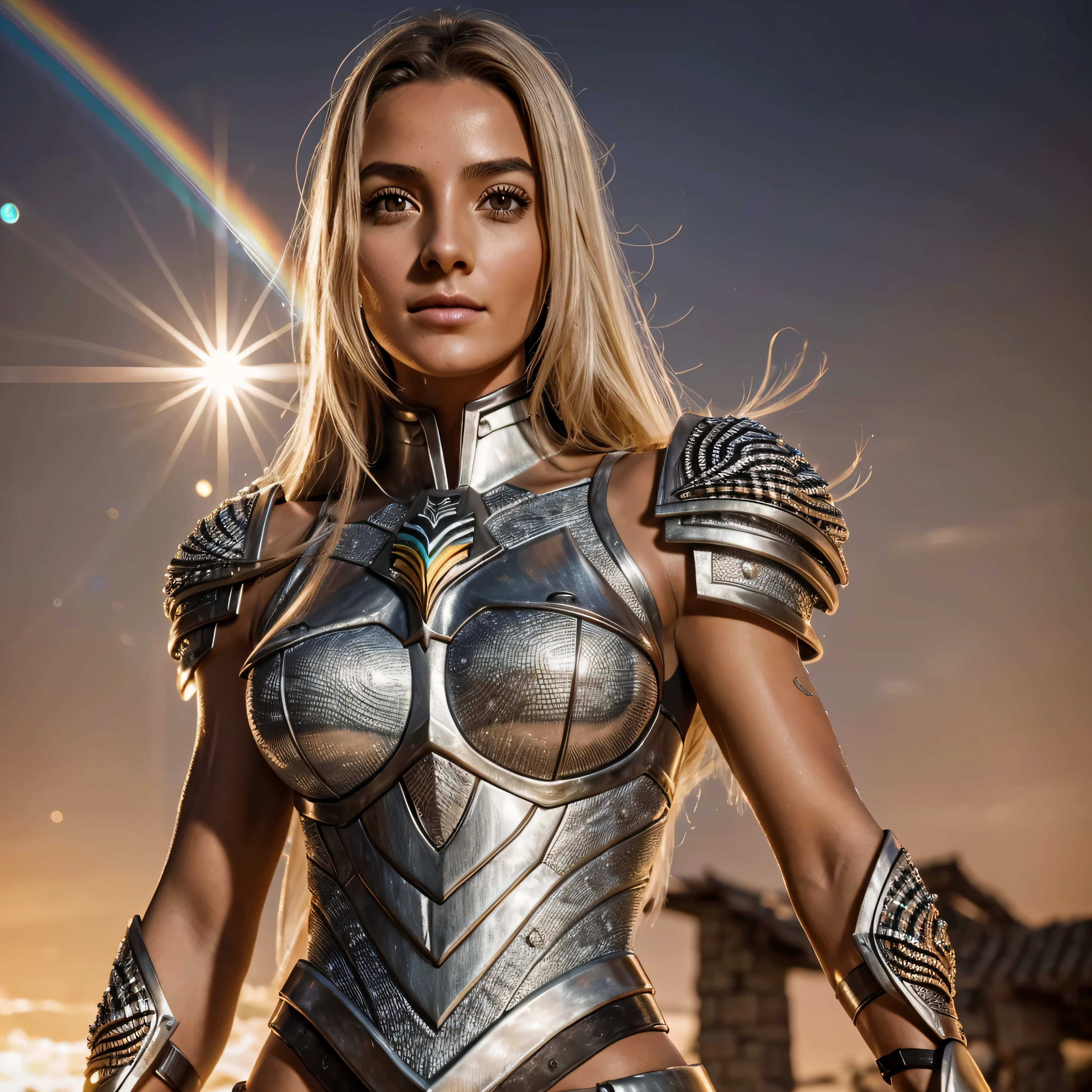 Knight of the Zodiac Aiolia de Leo, caveleira de ouro com capa branca, ataque na velocidade da luz, Saint Seya, (STYLE OCTANE RENDER!!!), (textura DIAMANTE REALISTA), CABELO REALISTA!!! (DIAMANTE BRILHANTE), (textura realista:2.0), (HDR:1.2), (4K), BLOND HAIR LONG, tiro de corpo inteiro!!!, camera low, TRAJE super detalhada ( ARMADURA), traje com pedras preciosas, ombreiras largas, nordic woman!, rosto angelical, symmetrical face, seduzir, coxas musculosas definidas, SALA DO TRONO MAJESTADE, corpo inteiro, mostre as pernas de calcinha dourada brilhante relusente, olhos azuis sensuais, coxas BRANCA, pernas, boca vermelha, olhos pequenos, nariz fino, (Nordic ethnicity), (MUSCULAR GIRL!) pele branca, 22 year old girl skin clean, pele branca, skin clean, (OLHOS PERFEITOS!), hot girl, pele muito branca, albina, luzes piscando, sol (LENS FLARE!), (RAINBOW!)