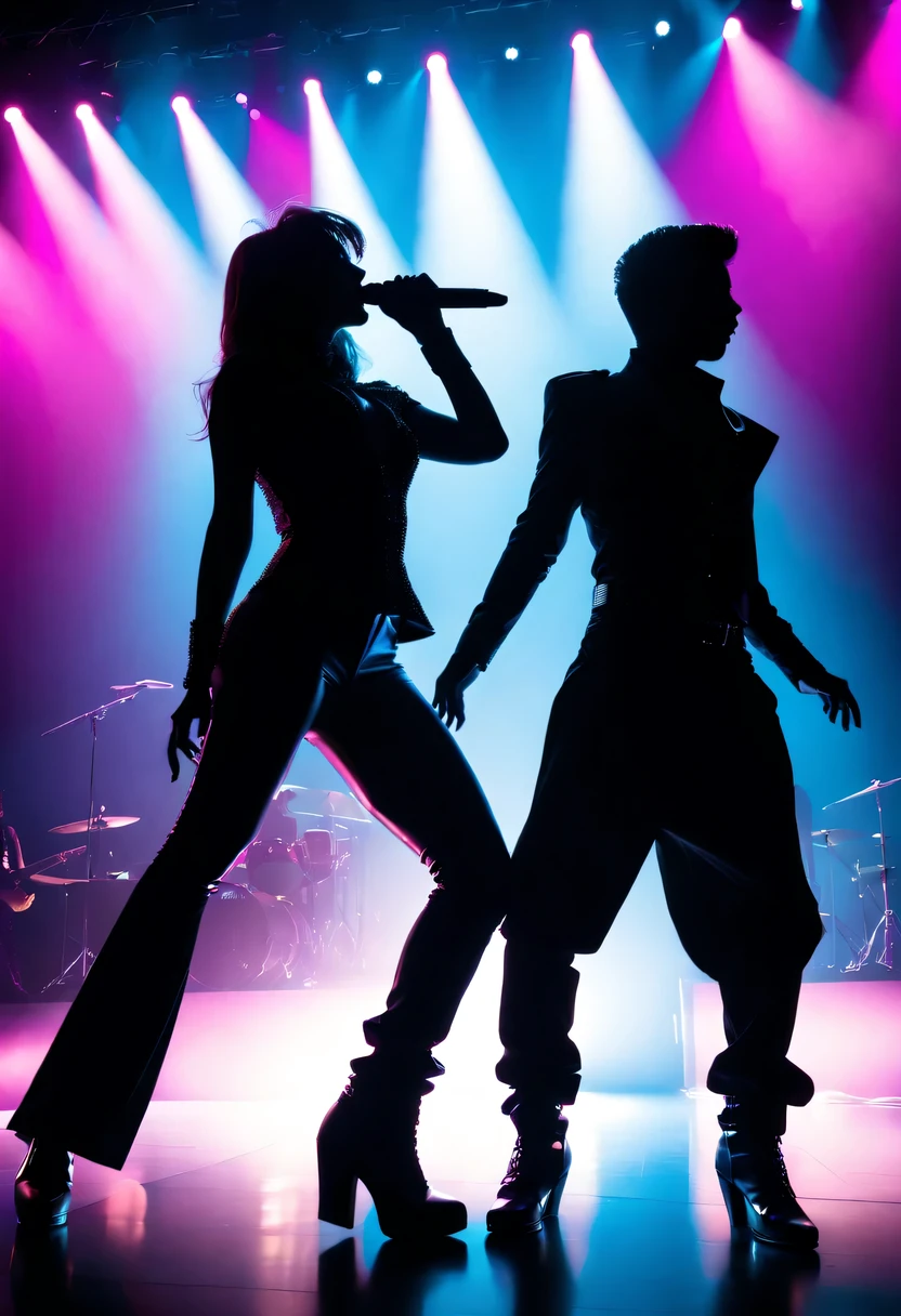 Dance silhouettes,Come on stage,pop inspo