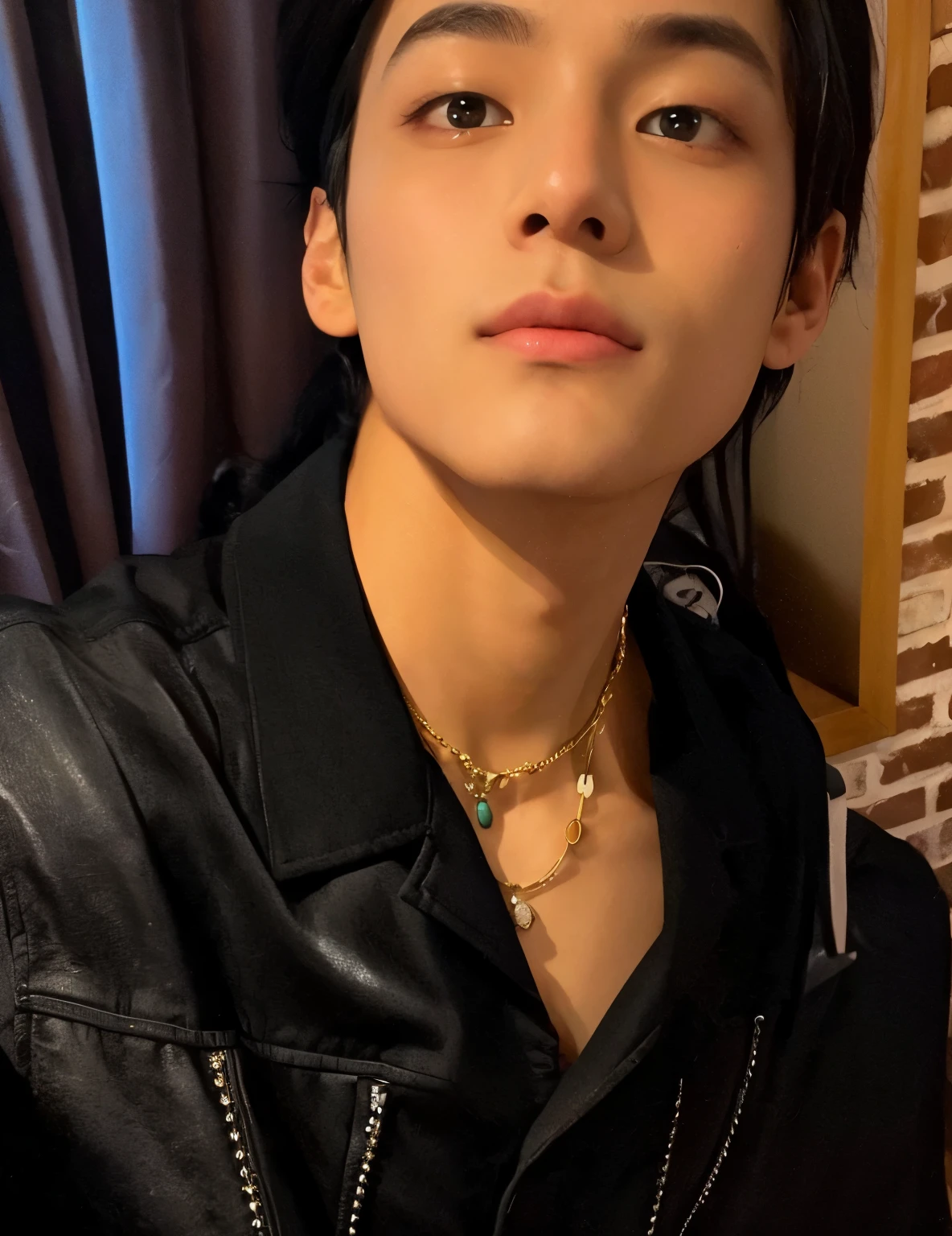 Homem de cabelo preto, BTS, Kim Taehyung, Adorable Wan with Korean face, hyung tae, handsome androgynous prince, jovem, grupo BTS, inspirado em Taehyung