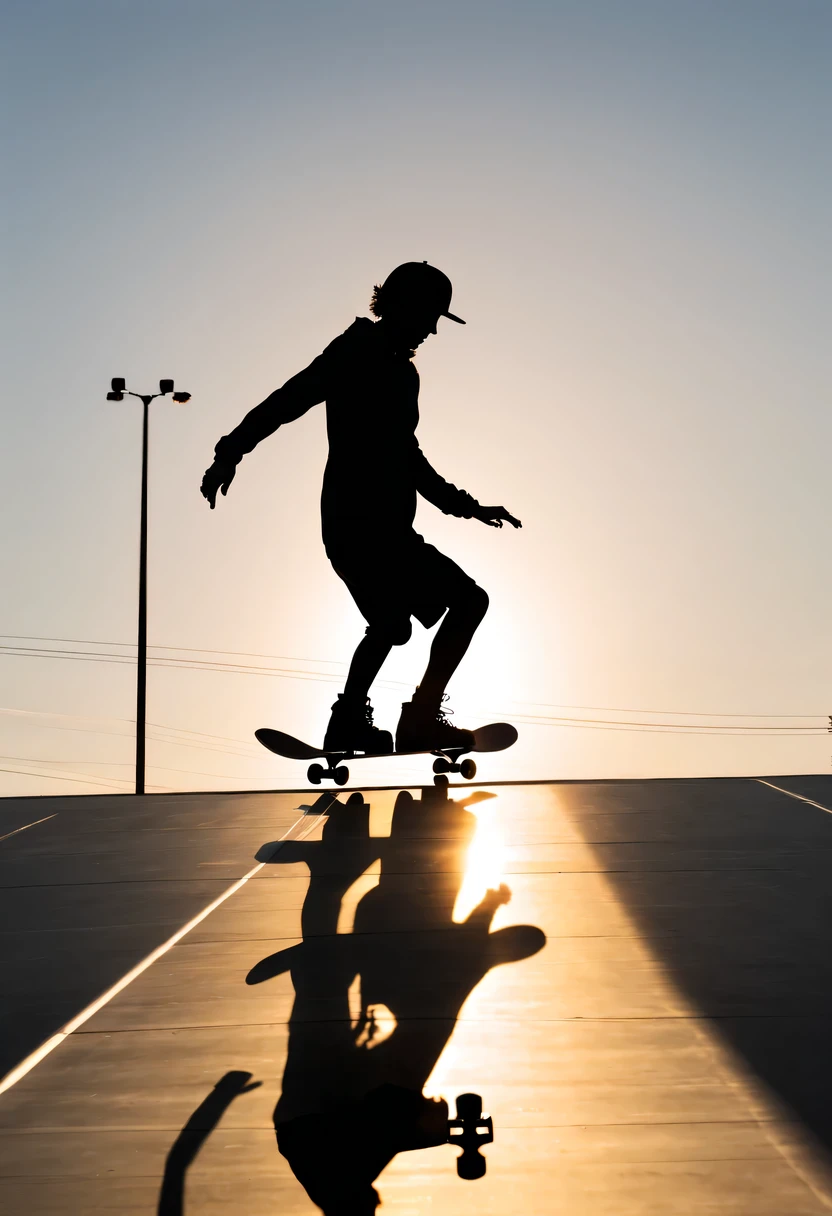 Pair skater silhouette，in ，