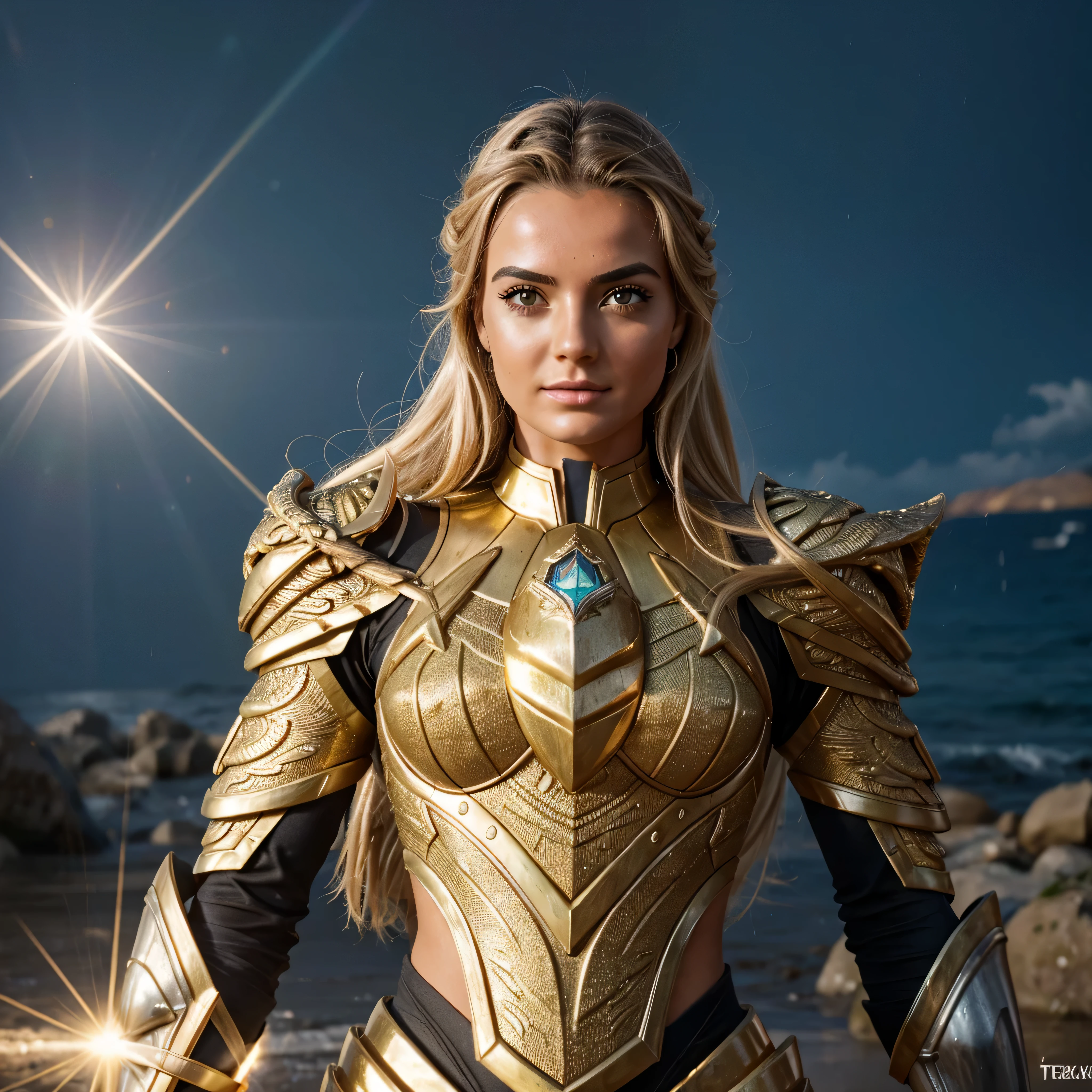 Knight of the Zodiac Aiolia de Leo, caveleira de ouro com capa branca, ataque na velocidade da luz, Saint Seya, (STYLE OCTANE RENDER!!!), (textura OURO REALISTA), CABELO REALISTA!!! (OURO BRILHANTE), (textura realista:2.0), (HDR:1.2), (4K), BLOND HAIR LONG, tiro de corpo inteiro!!!, camera low, TRAJE super detalhada ( DOURADA ARMADURA), adornada com pedras brilhantes, (GODDESS ARMOIRY ARMOR!) traje com pedras preciosas, ombreiras largas, nordic woman!, rosto angelical, symmetrical face, seduzir, coxas musculosas definidas, SALA DO TRONO MAJESTADE, corpo inteiro, mostre as pernas de calcinha dourada brilhante relusente, olhos azuis sensuais, coxas BRANCA, pernas, boca vermelha, olhos pequenos, nariz fino, (Nordic ethnicity), (MUSCULAR GIRL!), (STRONG GIRL!), ((STRONG GIRL!!)), ((STRONG GIRL!!!)) pele branca, 25 year old girl skin clean, pele branca, skin clean, (OLHOS PERFEITOS!), hot girl, pele muito branca, albina, luzes piscando, SPLASH, ((RAINDROPS!!!!)) (LENS FLARE!), (RAINBOW!), (RAIN:1), (STORM!), (SUPER STORM!!!), (GRAIN), (textura molhada!), (powerfull girl!!!), ((blonde eyebrows!!!))