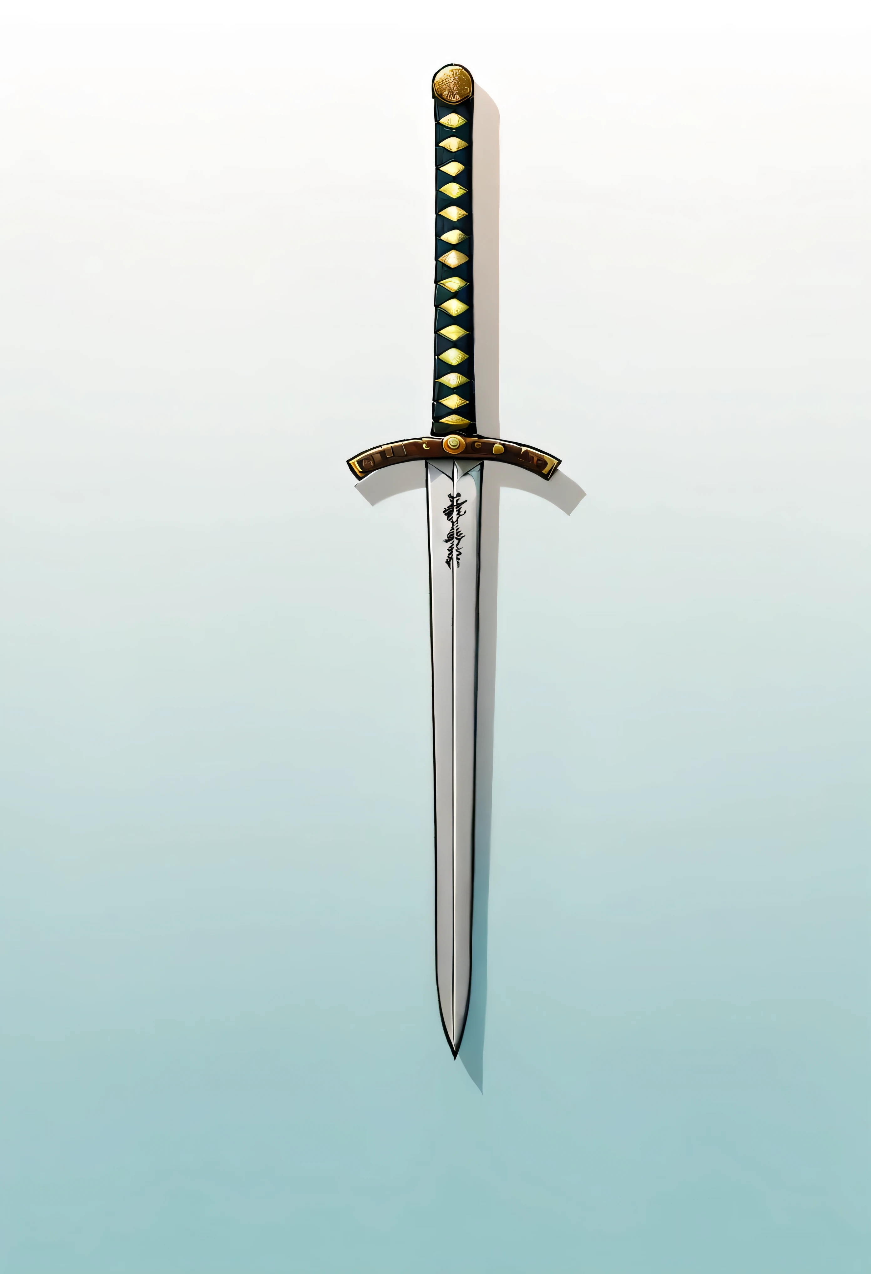 katana sword with movement traces