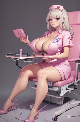 nurse uniform,hospital, latex nurse suit,nurses,busty,elbow gloves,labcoat,silverhair woman,pink eyes , gigantic boobs ,medical instruments,asian nurse,two nurses,speculum,examination room,oversize boobs, ,big ass ,strap on, lay on table ,legs spreaded,giving birth,gyno chair , dentist,Milf,