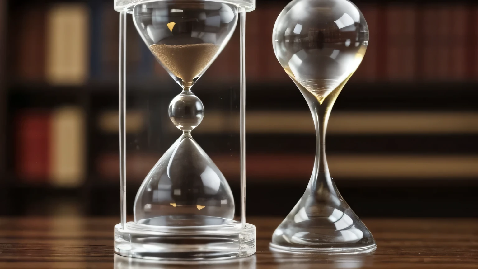 An hourglass with a definite time frame, emphasizing the significance of setting deadlines for goals.