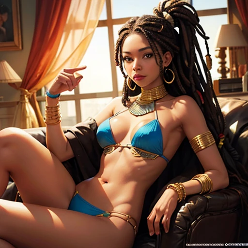 1 Africana, rasta, corpo inteiro, rosto lindo, corpo lindo