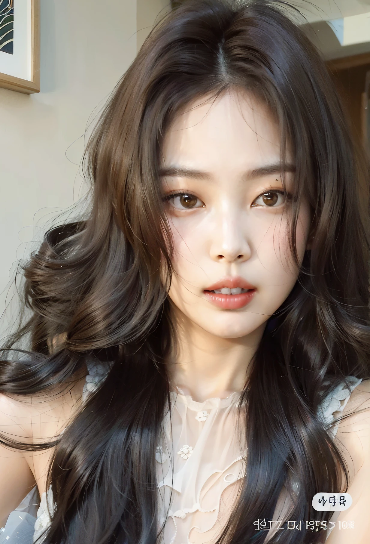 mulher arafed com longos cabelos escuros e um top branco, amor suzy, jaeyeon nam, linda mulher sul-coreana, adorable and pale korean face, young lovely korean face, linda jovem coreana, linda jovem coreana, com bonito - fino - rosto, Menina coreana, heonhwa choe, maquiagem sul-coreana popular, Xisionwu, Ulzzang