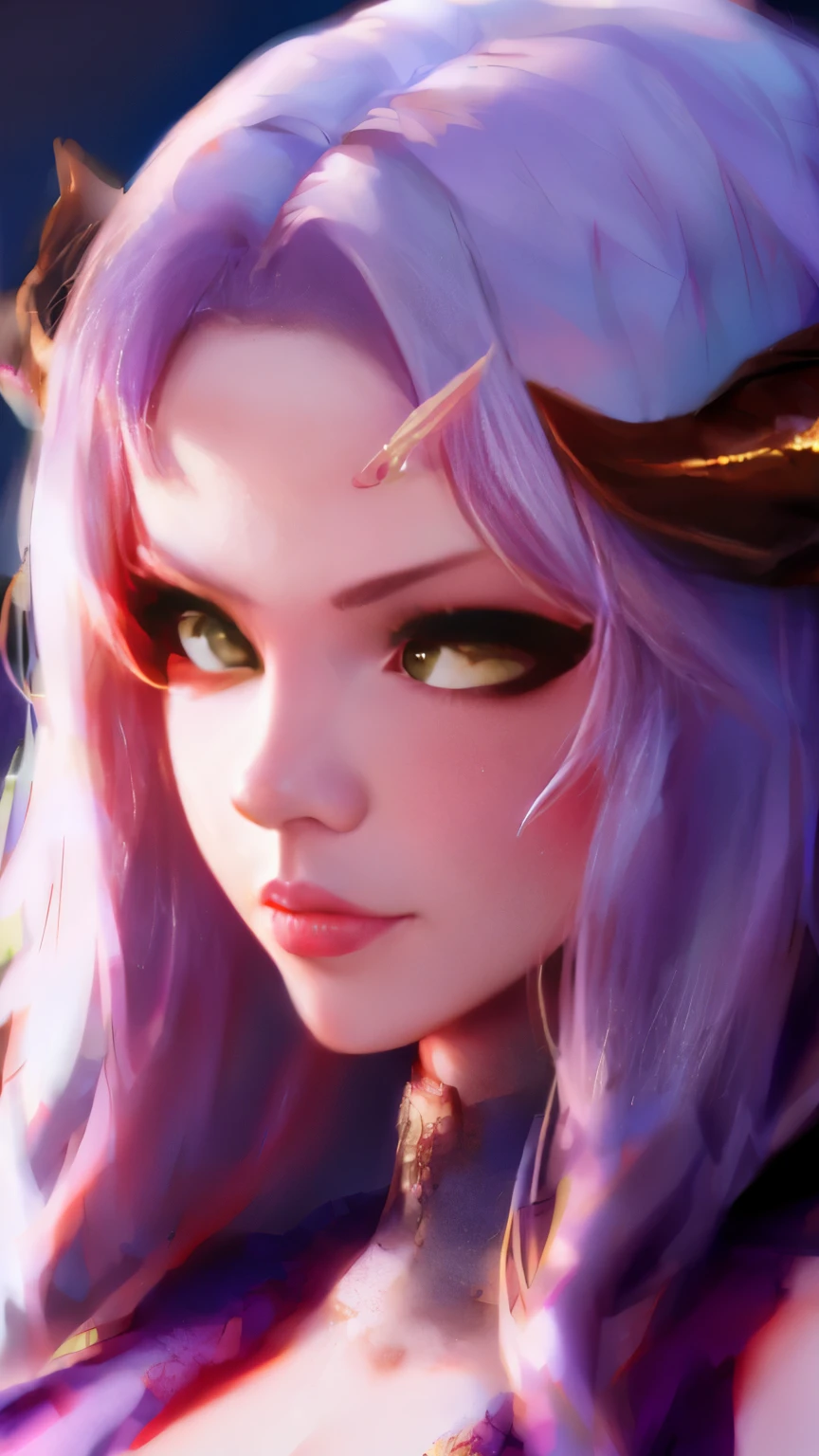 Anime girl with horns and purple dress in front of a mountain, extremely detailed artgerm, portrait knights of zodiac girl, ig model | artgerm, artgerm on artstation pixiv, ! dream artgerm, artgerm. anime illustration, artgerm detailed, artgerm. high detail, style of artgerm, artgerm lau