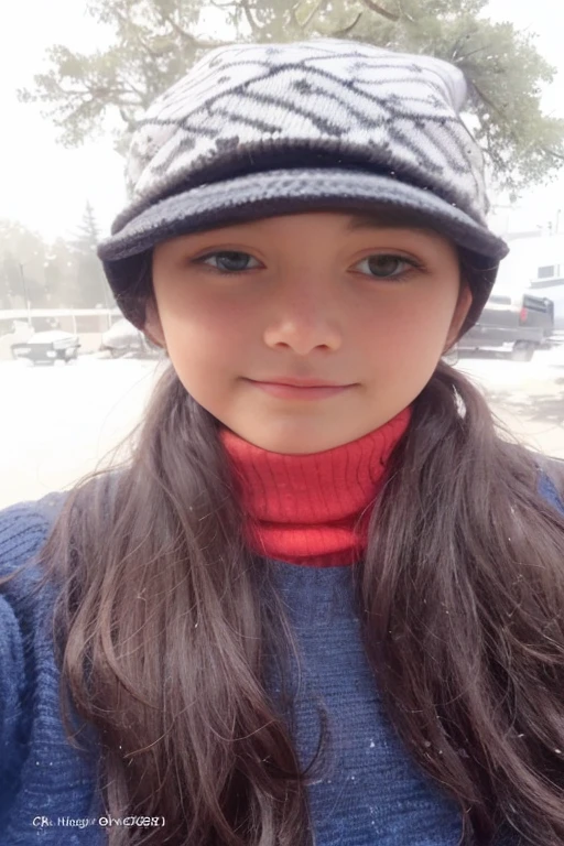 a close up of a young girl wearing a hat and a sweater, with accurate face, 18 years old, 1 6 years old, with kind face, with lovely look, very beautiful girl, with cute - fine - face, beuatiful face, 2 2 years old, 19-year-old girl, profile pic, innocent look