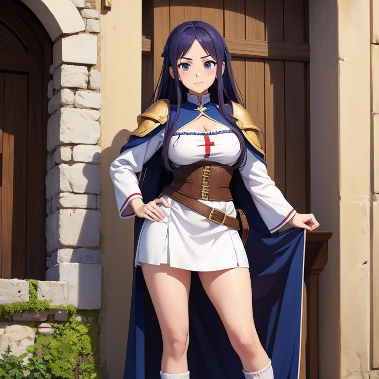 Imagen anime de una chica con ropa medieval