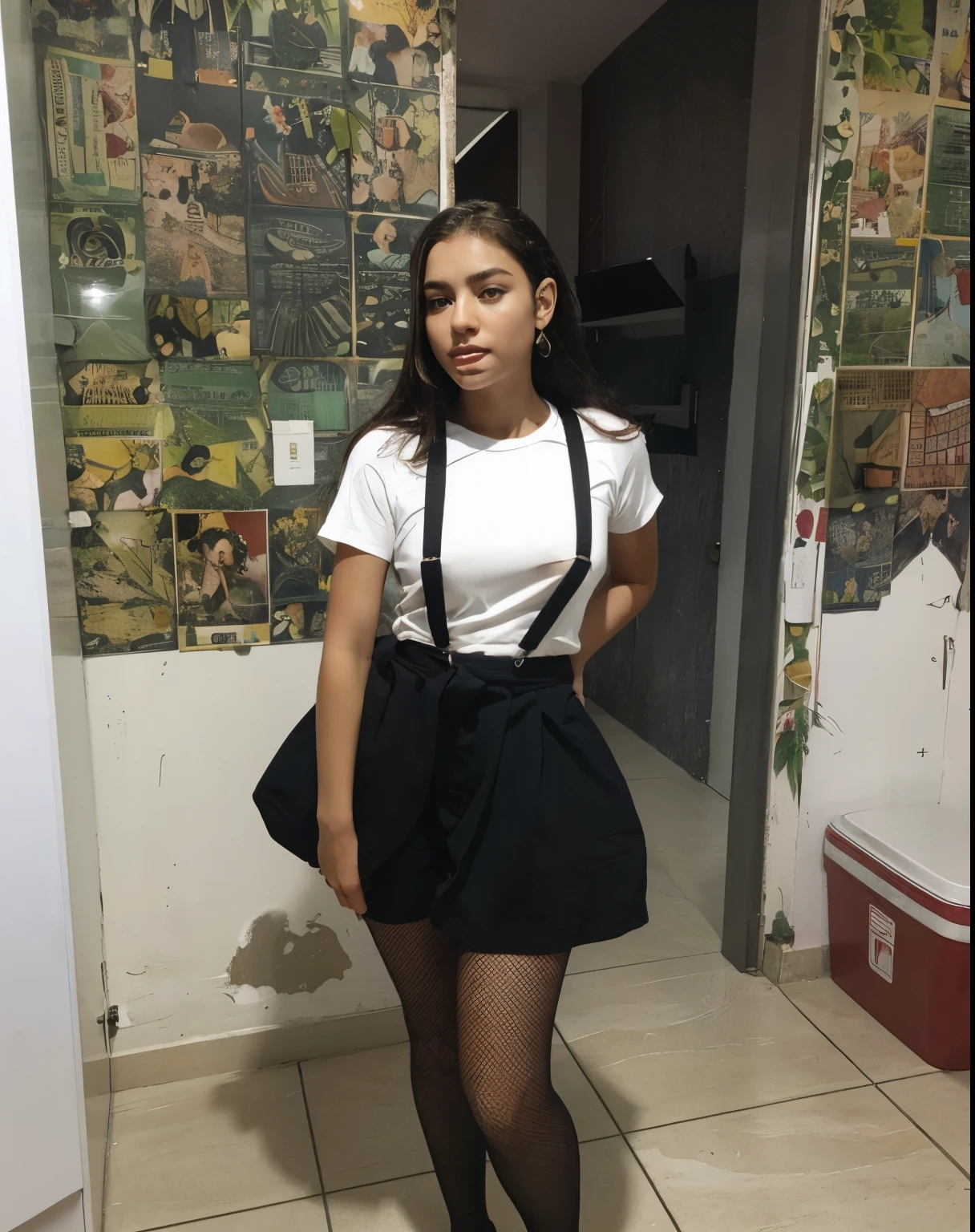 leave her in her underwear, without bra, sem roupa, e mostrando os peitos