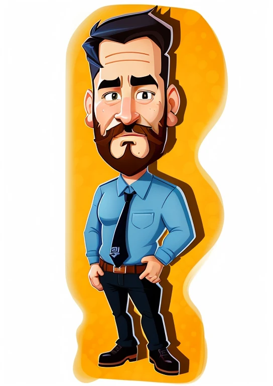 cartoon of a man with a beard and a tie, cartoon artstyle, in cartoon style, caricature style, cartoon image, caricatural, caricature illustration, digital art cartoon, cartoon digital art, cartoon portrait, cartoon style illustration, harry volk clip art style, charicature, !!! very coherent!!! vector art, alarcon caricaturista, cartoon illustration