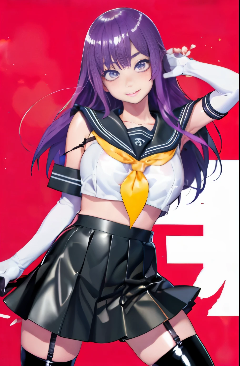 anime girl with long purple hair and purple bra top, seductive anime girl, juri misaki, anime waifu, ecchi anime style, anime moe artstyle, zerochan art, anime goddess, (anime girl), miku, anime monster girl, in a bikini, is wearing a swimsuit, anime girl, digital anime art!!, waifu, pretty anime girl