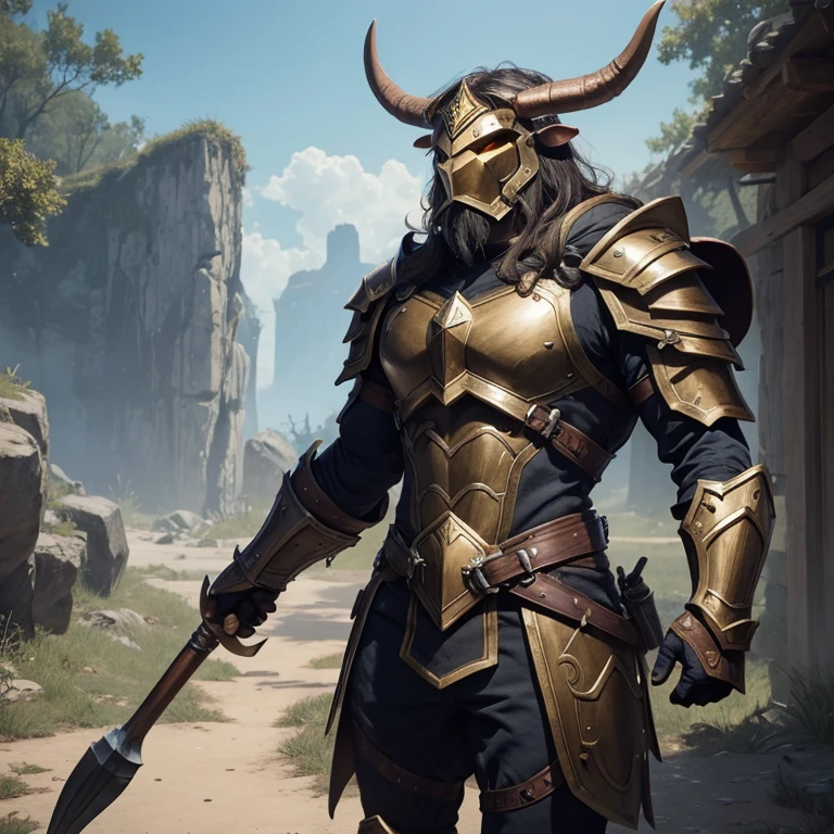 Hero Minotaur place name legendary on it armor