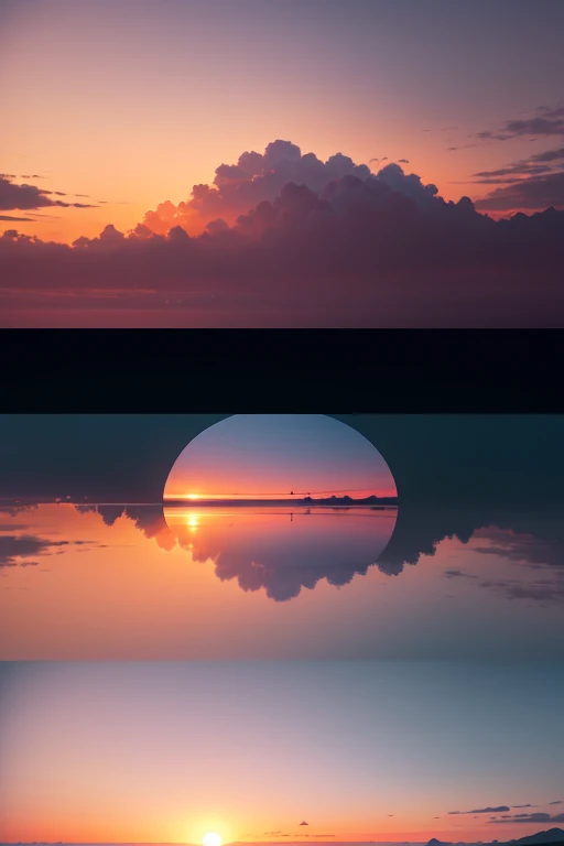 Create an image of a soft, pastel-colored sunrise over a tranquil landscape, symbolizing new beginnings and hope. Include a designated space for the speaker's image where the sun gently rises.