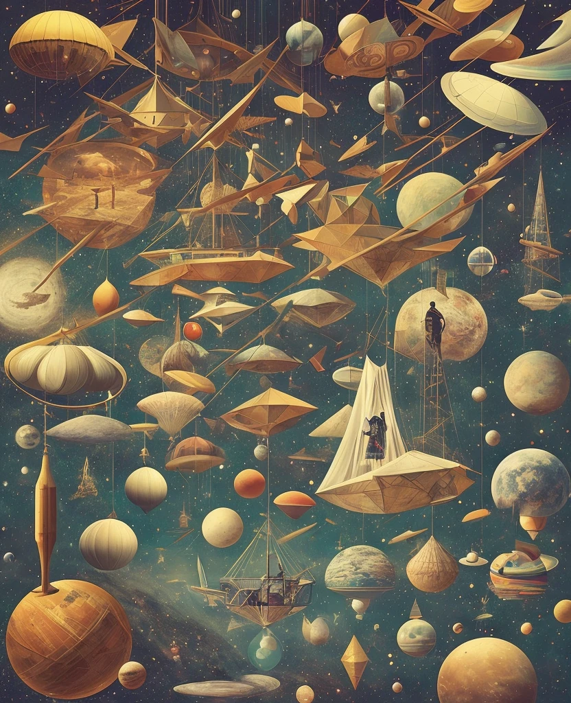 there are many people that are hanging upside down on wires, surreal collage, surrealism aesthetic, a contemporary artistic collage, digital collage, suspended in outer space, inspired by Hannah Höch, collage style joseba elorza, bgill55_art,surreal scene, cosmic energy wires, surreal illustration, 1980s surrealism aesthetic, overload, surreal composition, surreal dream, in the style of bgill55_art