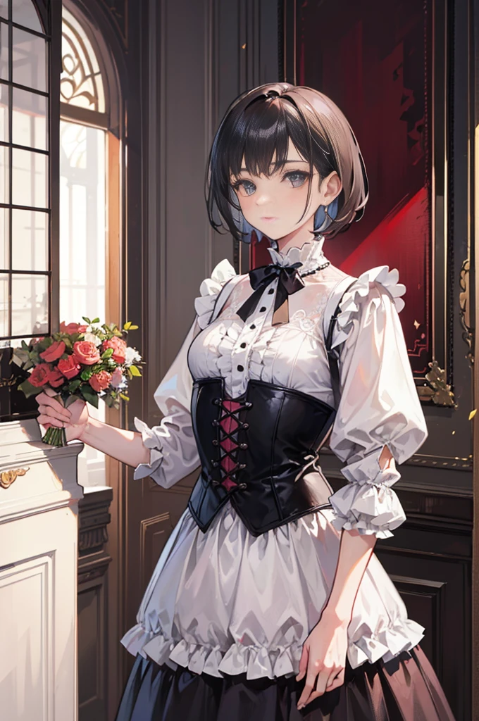 boy,man, mature male, mature, handsome wife,milf, short hair, victorian style, highest quality,ultra high resolution