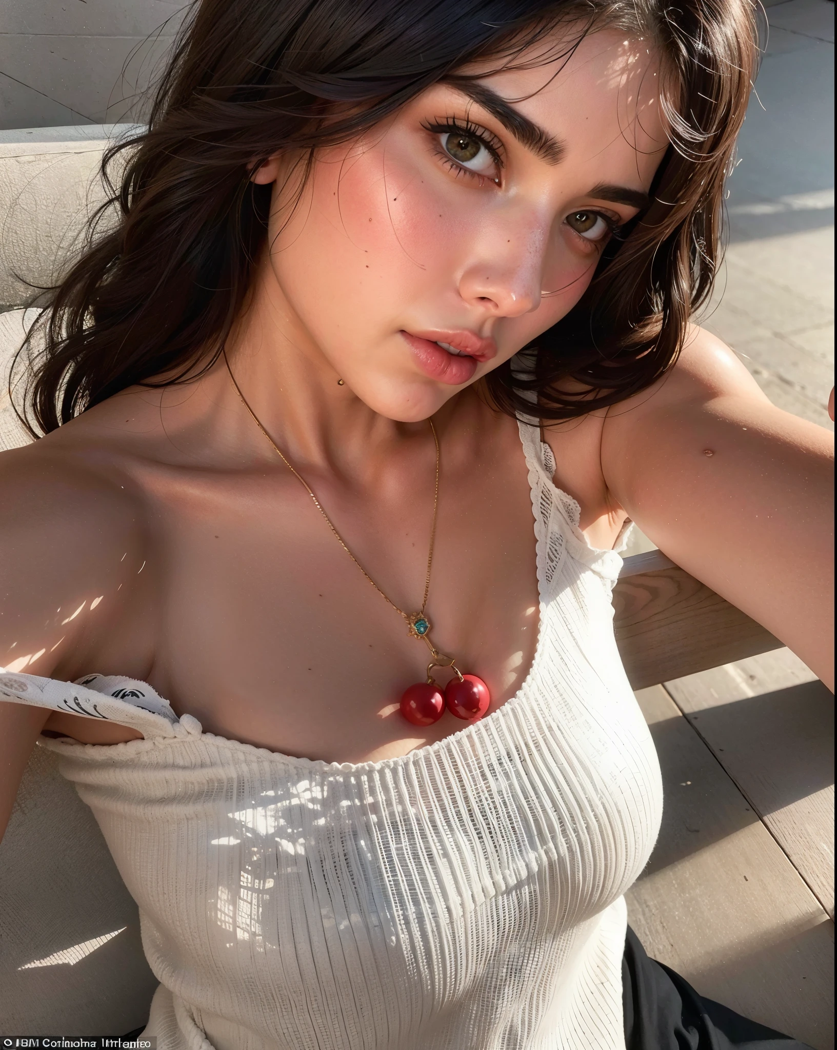a close up of a woman with a necklace on her neck, Dua Lipa, Christina Kritikou, Olivia's fault, Ana de armas, modelo do instagram, cerveja madison, rosto sexy, olivia de bernardini, Anastasia Ovchinnikova, Julia Sardenha, decote, sensual lips :5 elegante, Angelina Stroganova, Kendall Jenner