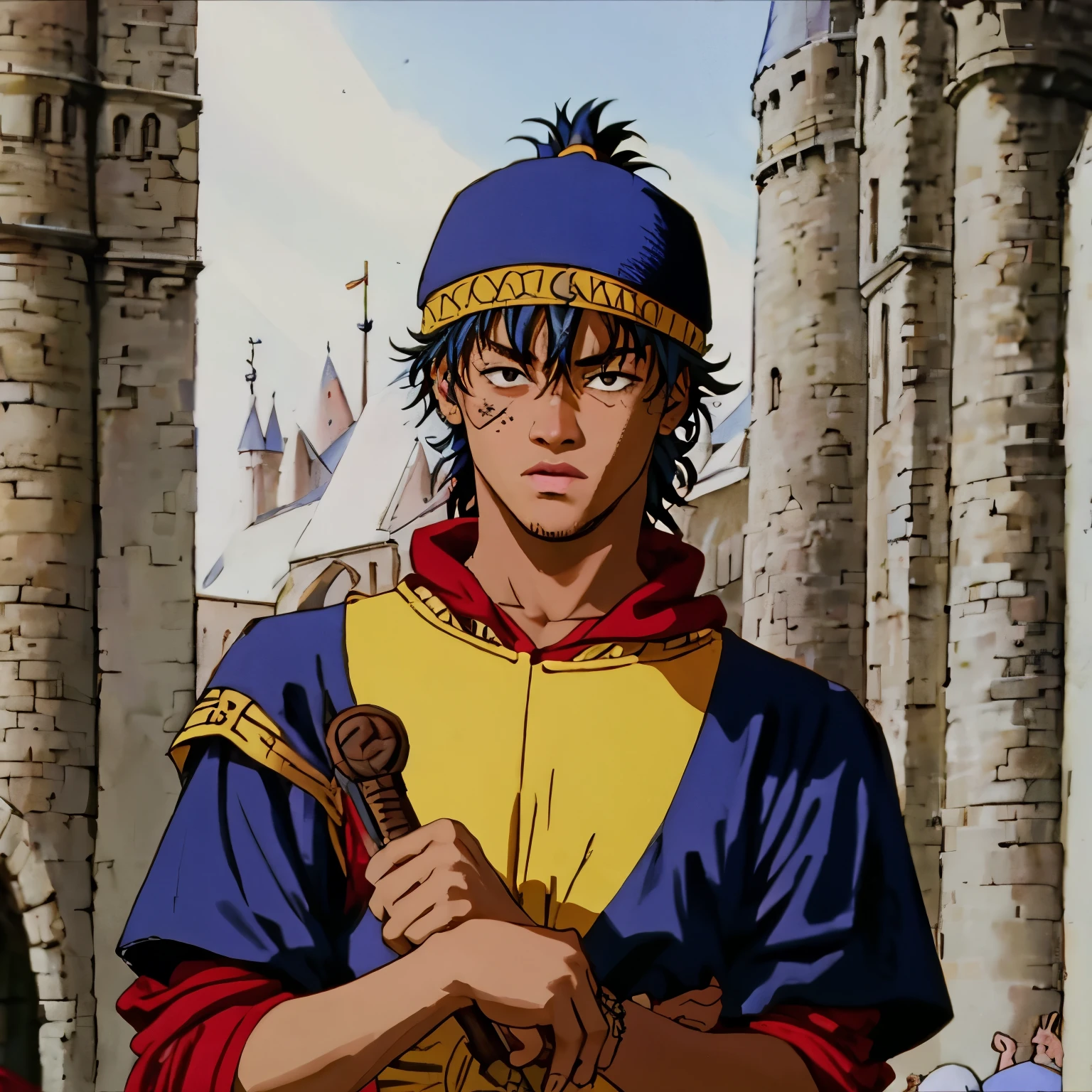 Neymar JR In medieval clothing 