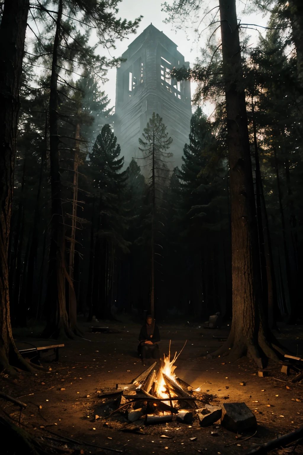 Eldritch forest horror, something from a campfire story
