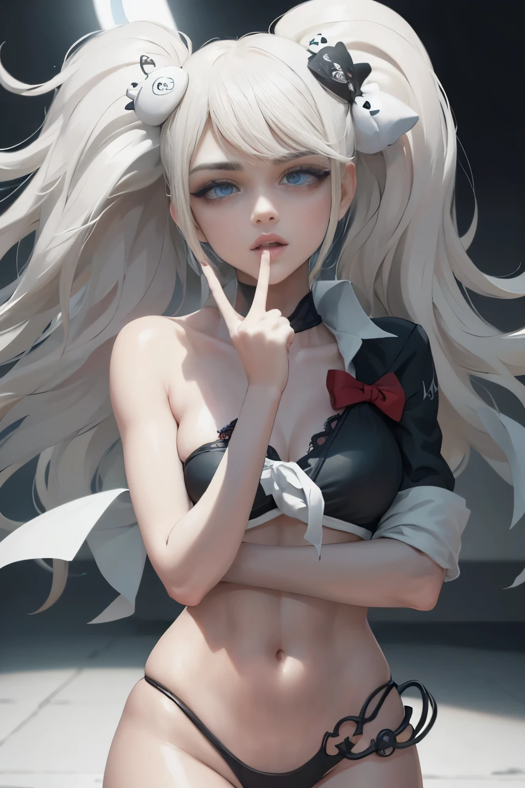 (Cara y ojos detallados:1.3),
n_2b,fondo blanco,manchado de tinta,ojos azules,La parte superior del cuerpo,White marble statue,escote de la mama,teta enorme,
Ultra-detallado,(high resolution:1.1),La mejor calidad,(Masutepiece:1.3),cinematic lighting,