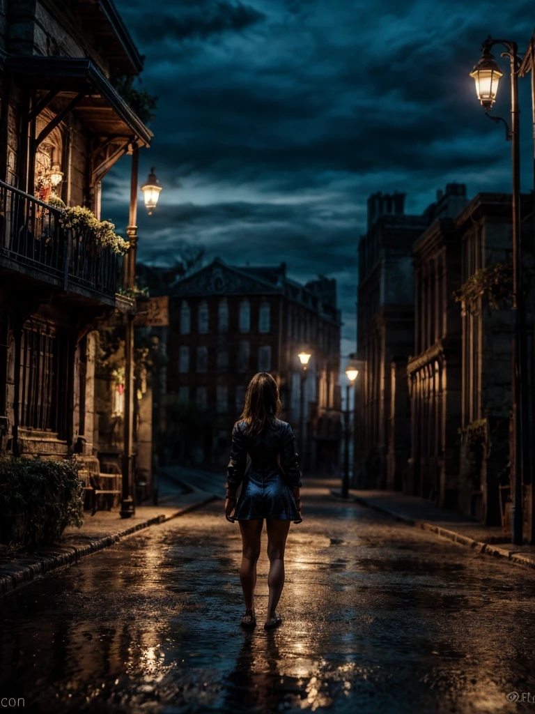 (silhouette art,best quality,top quality,masterpiece,4k,) a person standing on a rooftop, gazing at the city beneath the starry night sky. The silhouette of the person is perfectly captured, with sharp lines and intricate details. The cityscape is bathed in a warm, golden glow, creating a mesmerizing contrast against the dark sky. The buildings are tall and majestic, standing as symbols of human achievement. The city is alive with twinkling lights, each one a miniature firework, creating a breathtaking display that illuminates the night. The fireworks burst in a myriad of vibrant colors, painting the sky in a vibrant and dynamic palette. Each explosion is carefully and artistically rendered, capturing the brilliance and magic of the moment. The person stands in awe, feeling the energy and excitement of the city pulsating through their veins. The atmosphere is filled with joy and celebration, as the person becomes one with the vibrant energy surrounding them. The scene is filled with a sense of possibility and wonder, as if anything is achievable under the starlit sky. The composition exudes a sense of tranquility and grandeur, inviting the viewer to immerse themselves in this enchanting moment. The artwork is a true masterpiece, showcasing the remarkable talent and skill of the artist. It is a visual feast for the eyes, inviting the viewer to get lost in the awe-inspiring beauty of the city at night, where dreams and reality merge into one.
